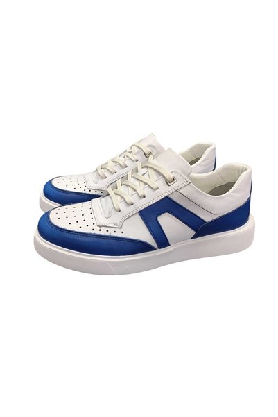 King Shoes حذاء رياضي رجالي أزرق أبيض للرجال