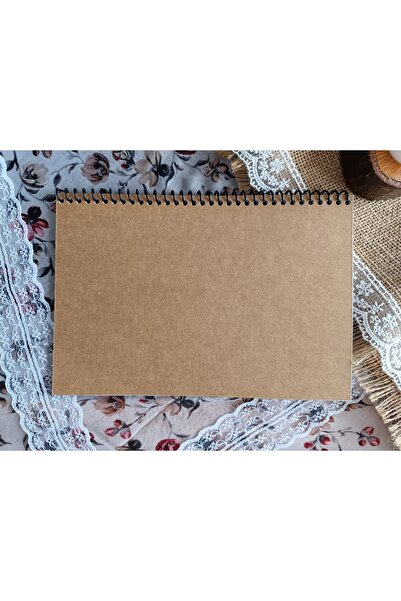 Pink Swan Craft Copertă groasă Kraft A5, 30 de coli, 60 de pagini pentru caiet, album de însemnări și jurnal de glonțuri