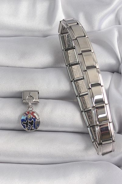 Clariss 316L Steel Silver Color Dangle World Model Nomination Charm