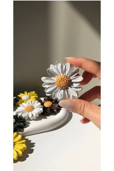 Louve Store 4’lü Papatya Magnet , Buzdolabı Magneti