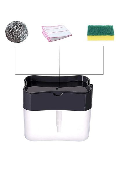 Trade Bazaar 2 in 1 Liquid Detergent Dispenser with Sponge