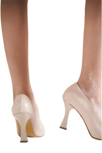 Liger Pantofi de damă cu toc de 8 cm - CREAM