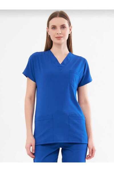 DOCE ELEGANTE Еластична BELİNDA SOFT ТКАНИНА Unisex Кажан Рукав Медсестра І Лікар Форма верхня частина