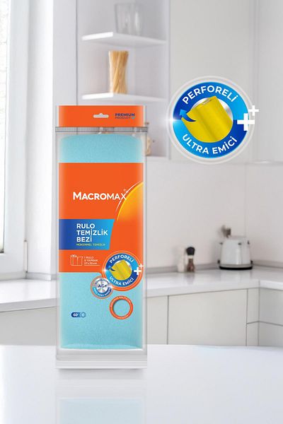 MACROMAX Roll Cleaning Cloth (27X25 cm) 9 Sheets X 2 Pieces