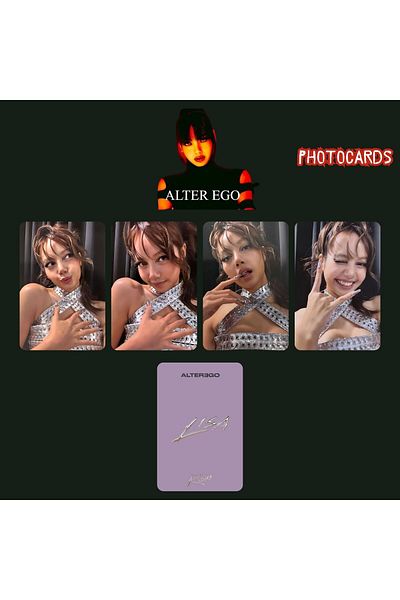 Kpop Dünyasi Blackpink Lisa'' Alter Ego'' Roxi Photocards Set