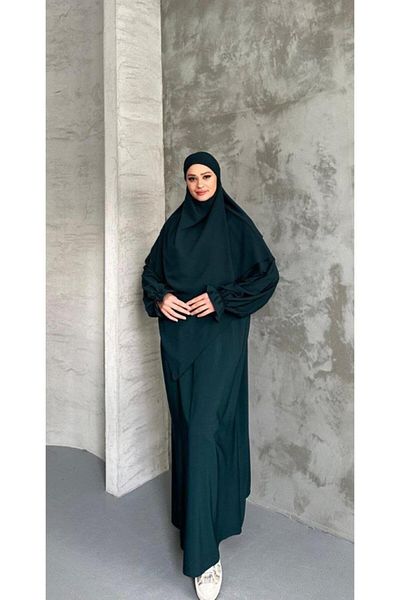 Tebrikler tekstil Women's Hijab Ferace and Veil Model A2296
