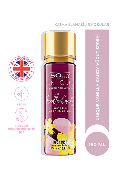 So Fragrance So...? Unique Vanilla (VANİLYA) Candy Vücut Spreyi 150ml