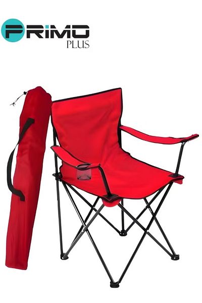 Primo Plus Folding Camping Chair Red