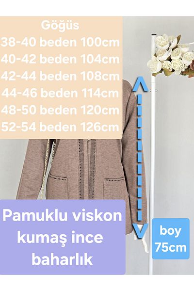ENDAMIM Large Size Cardigan - with Pockets and Moderate Thickness