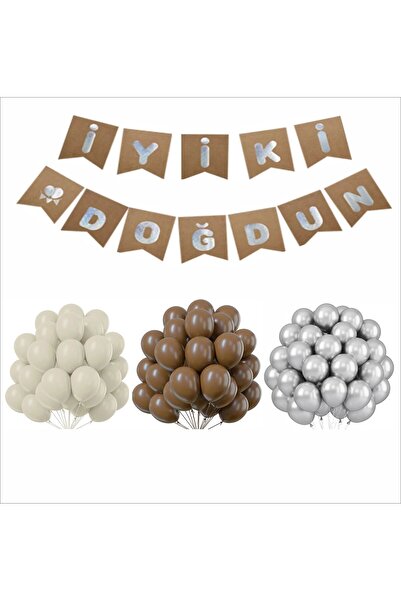 ZENVİVA مجموعة بالونات ولافتات بطابع كرافت