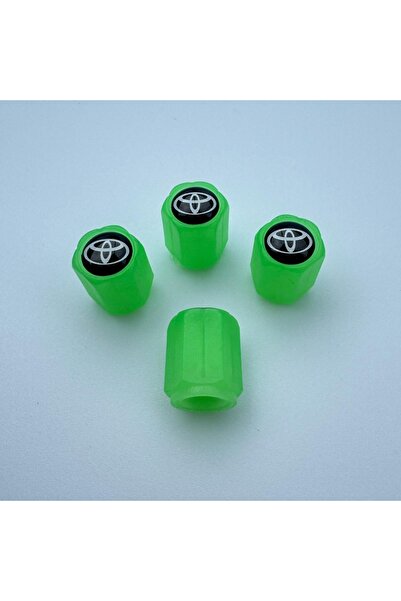 Lazer Store Toyota Avensis ile Uyumlu Logolu Yeşil Fosforlu Sibop Kapağı Gece...