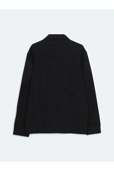 LC Waikiki Ανδρικό φούτερ LCW Vision Black Polo Neck