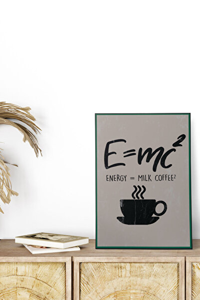 qoeuyl boutique E=mc2 Physics Science Retro Vintage 18x27 MDF Ξύλινη αφίσα ζω...