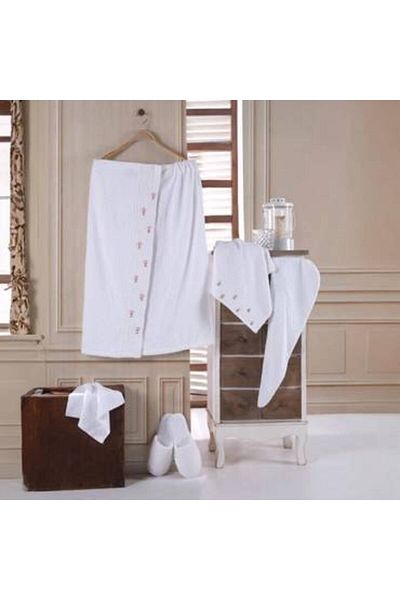 Feather Feather robe skirt set