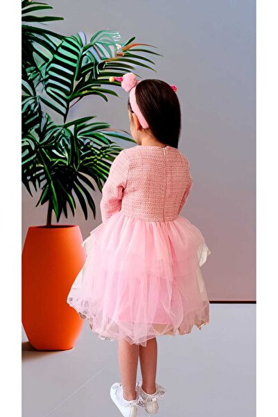Db Kids KIZ ÇOCUK TÜLLÜ FİYONKLU ELBİSE