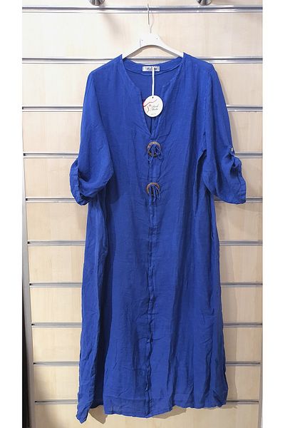 Park Moda ROCHIE LUNGĂ DE IN CU DETALII CU BUTON MARE