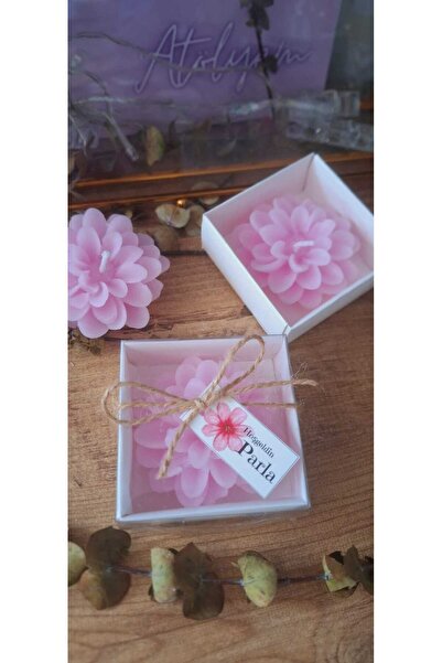 5 Decorated Lotus Candles, Wedding Candle, Birth, Circumcision, Wedding Engagement Promise, Henna, Birthday.