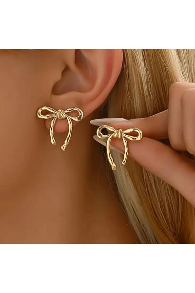HDCreativeDesign 1 Pair Antique Elegant Tied Earrings