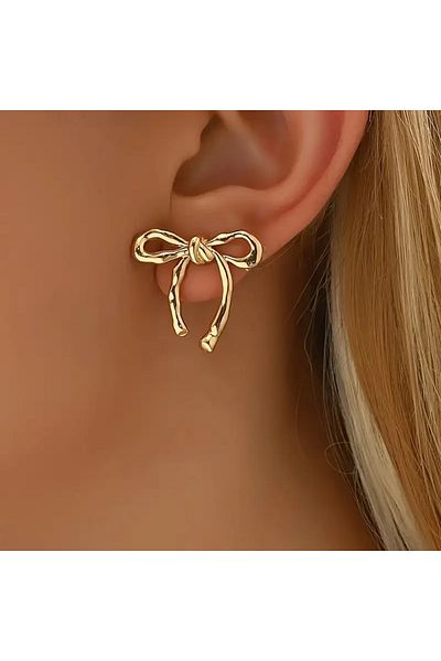 HDCreativeDesign 1 Pair Antique Elegant Tied Earrings