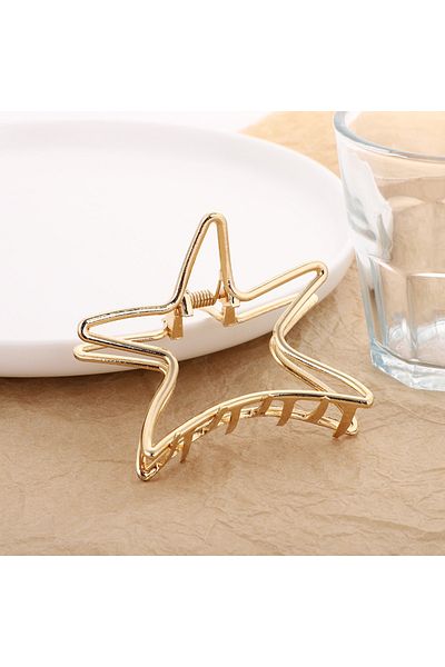 So Much Accesories So-Much Women's Metal Gold Latch Buckle Star-1