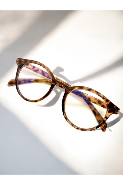 MİSE Leopard Frame Transparent Glass Blue Light New Season Trend Glasses