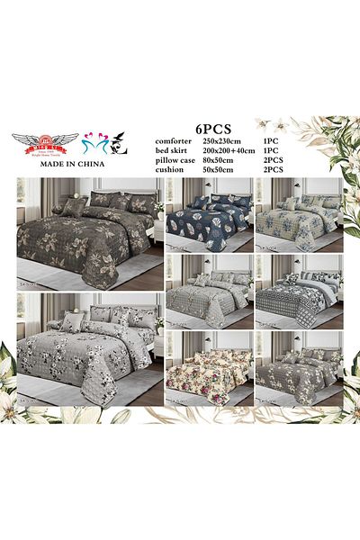 mingle Double-sided summer compressed quilt set, 230*250, 6-piece system
