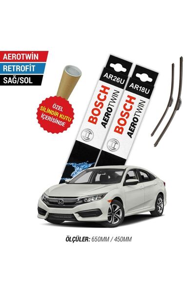 Bosch Honda Civic Silecek (2017-2021 FC5) Bosch Aerotwin Retrofit