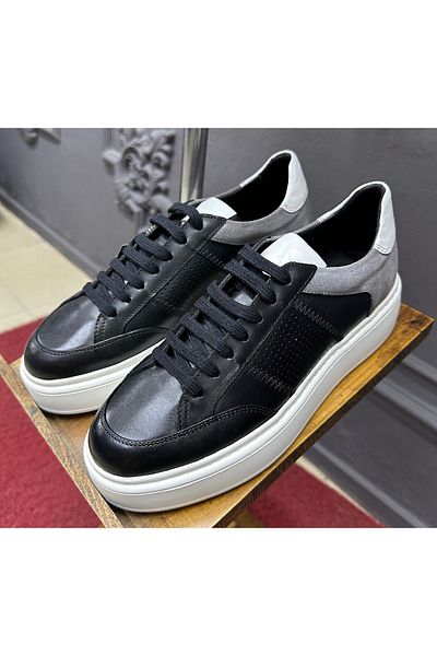 ALTINYILDIZ CLASSICS Παπούτσια 100% Γνήσιο Δερμάτινο Casual SNEAKER BLACK