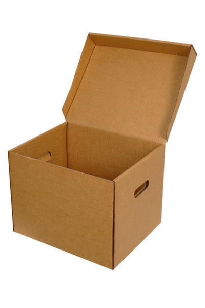 Genel Markalar 40x33x30cm Kapaklı Saklama Kutusu - Arşiv Kutusu - Arşiv Kolis...