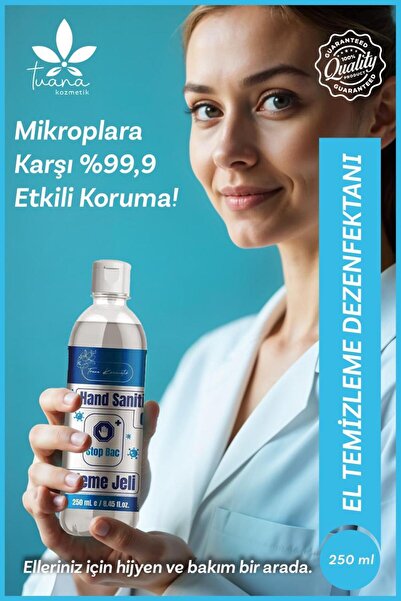 Tuana Kozmetik Tuana El Temizleme Dezenfektan 250 mL