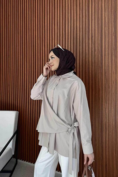 Melike Tatar Stone Tie Shirt 3-2245