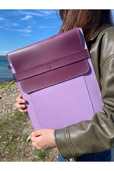 YOUC Design حقيبة جلدية نباتية لجهاز MacBook Pro/Air Su Ismayiş مع 13/14/15