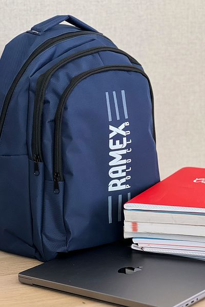 FCSTORE Unisex Navy Blue σακίδιο πλάτης Μεγάλο μέγεθος Υδατοαπωθητικό ύφασμα Τσάντα Laptop Travel 45x30x15cm 24lt