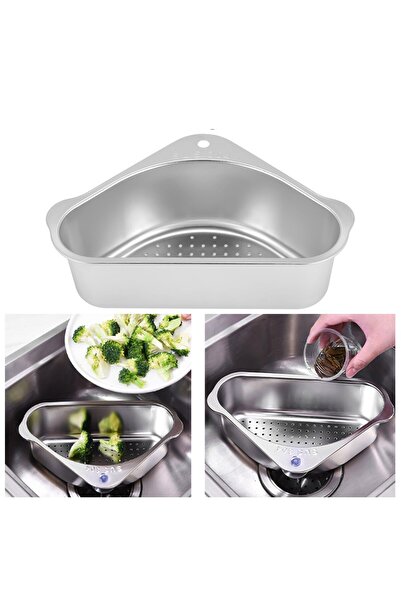 Transformacion Inox Lavabo Köşe Süzgeci Organizer 304 Paslanmaz Çelik 721520