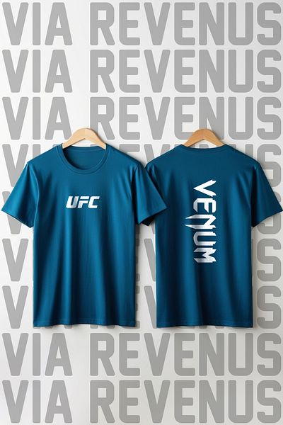 Vordevia Тениска унисекс с кръгло деколте с щампа UFC - Ultimate Fighting Championship