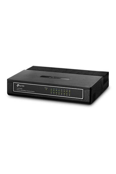 TP-LINK Desktop Switch 16-Port 10/100Mbps TL-SF1016D - Black
