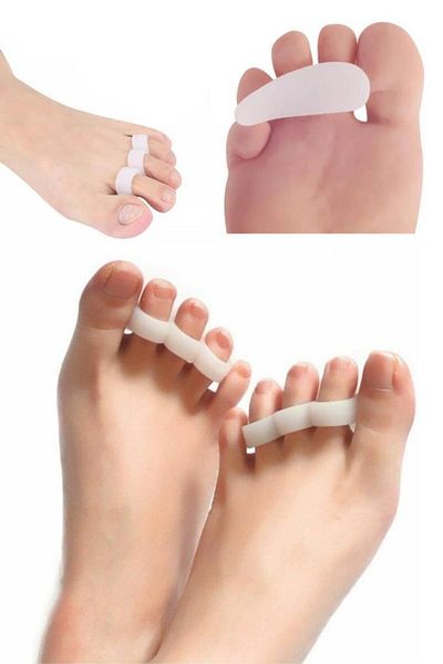 jetfast 3 Pairs of 3-finGer Silicone Hammer Toe Corrector - Roller Bone Protector