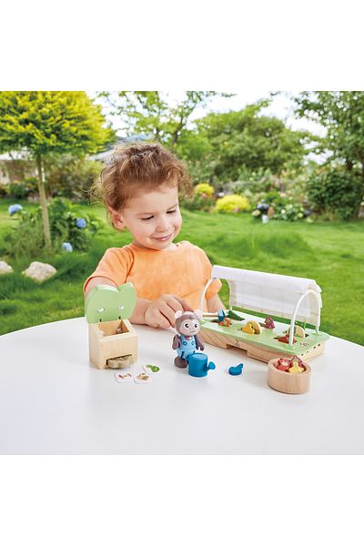 Hape Wooden Toy - Organic Greenhouses (28 PIECES)
