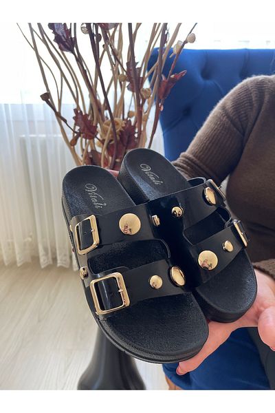 Hızlı Al Slippers .Soft Sole Adjustable Buckle Women's Slippers