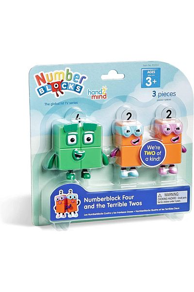 Hand2Mind Set Figurine Numberblocks - Patru & Teribilii Doi