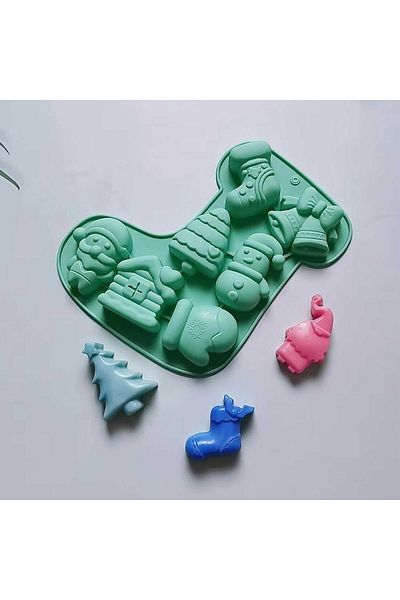 Micostore Forma Silicon Cu 7 Matrite, Briose, Prajituri, Biscuiti Sau Turta Dulce, 24 X 18 X 2.5 Cm