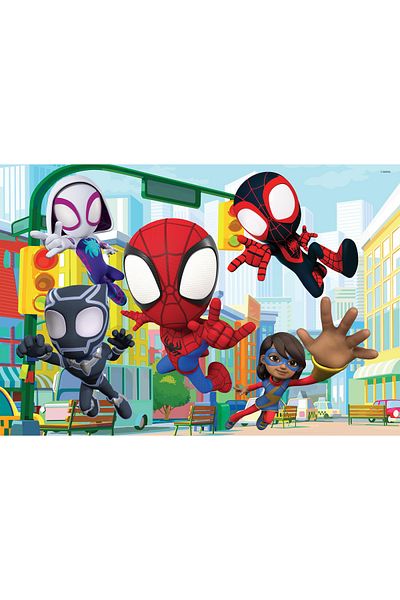 Lisciani Maxi Coloring Puzzle - Marvel's Spider-Man and His Amazing Friends (2 X 24 PIECES)