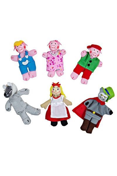 BIGJIGS Toys Thimble Puppet Set - Childhood Stories