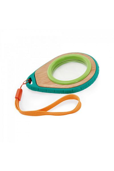Hape Bamboo Magnifying Glass And Whistle, Children's Toy Set