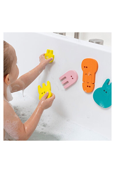 Quut Toys Puzzle De Baie, Set 10 Piese, Meduze Colorate,