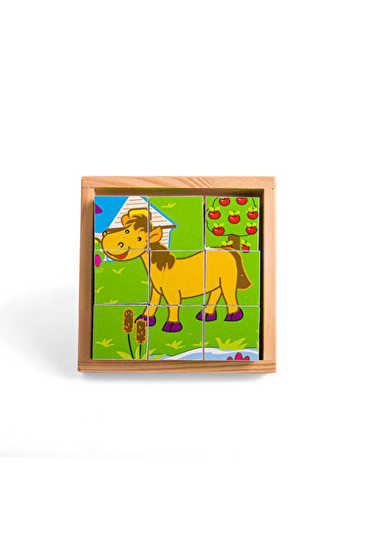 BIGJIGS Toys Cubic Puzzle - Domestic Animals