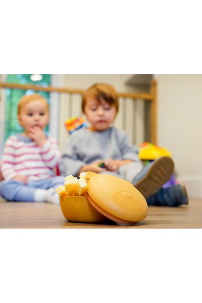 Melii Bol din silicon cu capac, model ursuleț