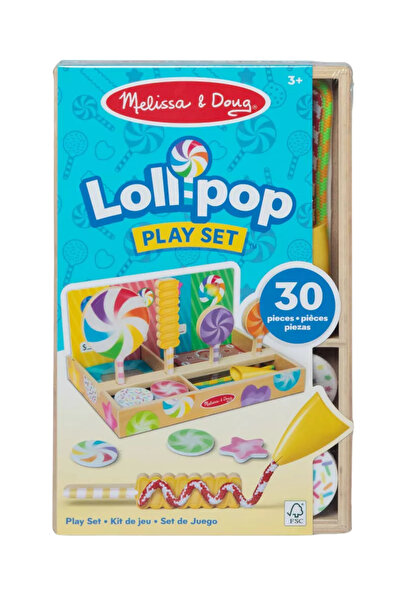 Melissa & Doug Ξύλινο παιχνίδι για ανάπτυξη δεξιοτήτων πολύχρωμα γλειφιτζούρια