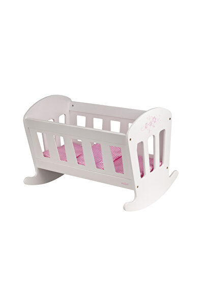 Woody Leagăn de păpușă din lemn alb - Trendy Chichi