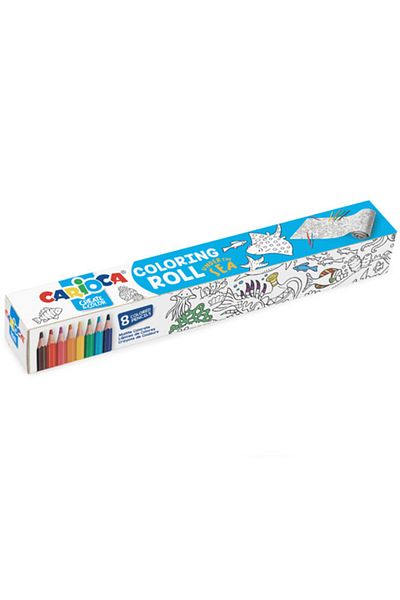 CARIOCA Rola Hartie Desene De Colorat - Tematica Viata Marina - 2 M Lungime
